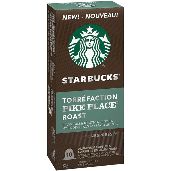 Starbucks Coffee Capsules for Nespresso Vertuo Machines Pike Place