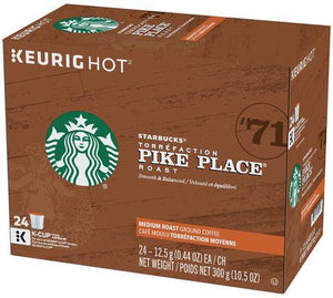 STARBUCKS K CUP Decaf Pike Place 24 CT